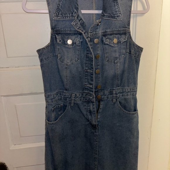 Joie Dresses & Skirts - Joie Denim Sleeveless Button-Up Dress